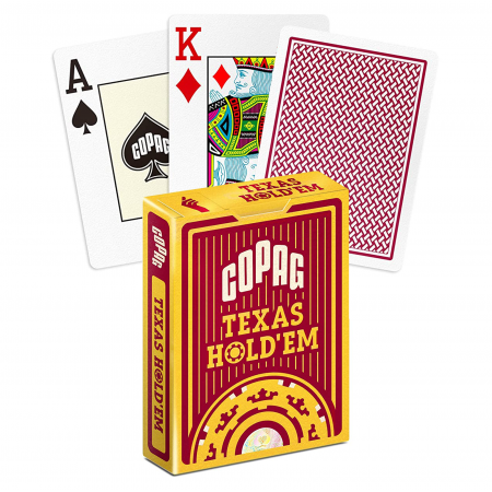 Copag Texas Holdem pokerio kortos (Raudonos)